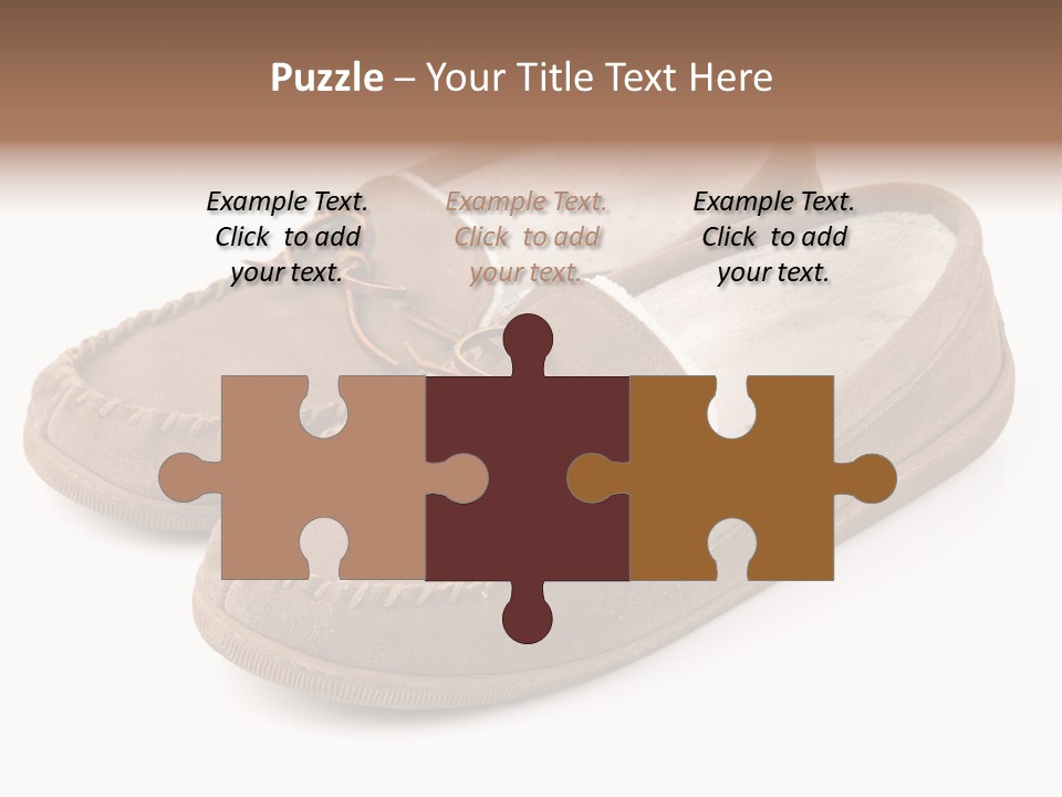 Moccasins On White PowerPoint Template