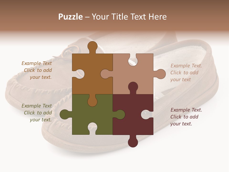 Moccasins On White PowerPoint Template