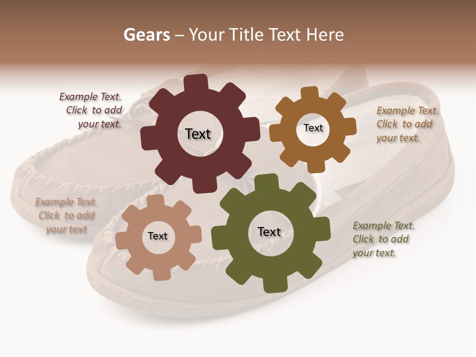 Moccasins On White PowerPoint Template