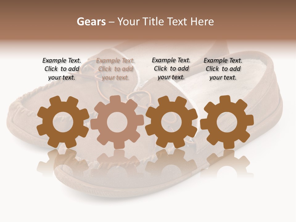 Moccasins On White PowerPoint Template