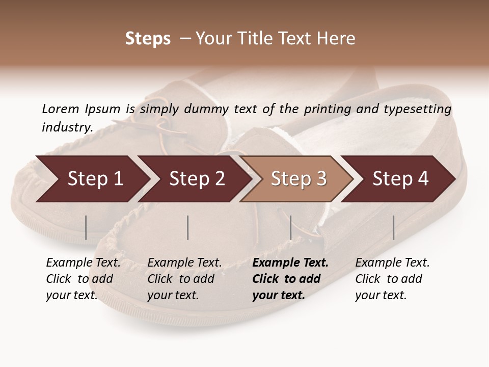 Moccasins On White PowerPoint Template