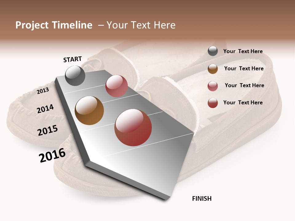 Moccasins On White PowerPoint Template