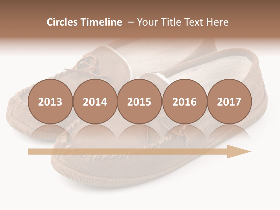 Moccasins On White PowerPoint Template