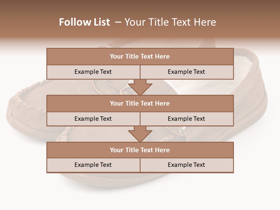 Moccasins On White PowerPoint Template
