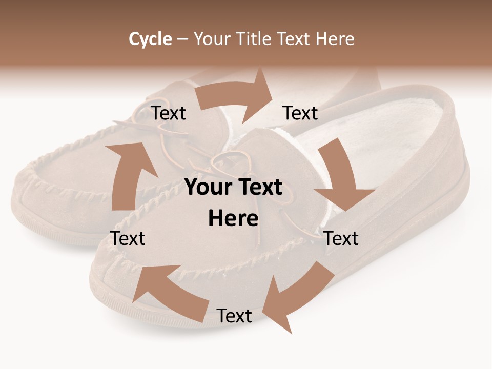 Moccasins On White PowerPoint Template