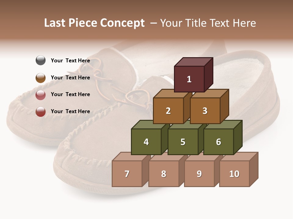 Moccasins On White PowerPoint Template