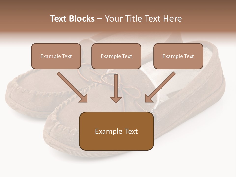 Moccasins On White PowerPoint Template