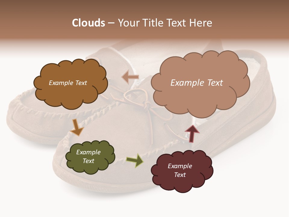 Moccasins On White PowerPoint Template