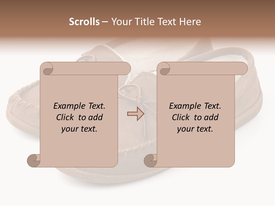 Moccasins On White PowerPoint Template