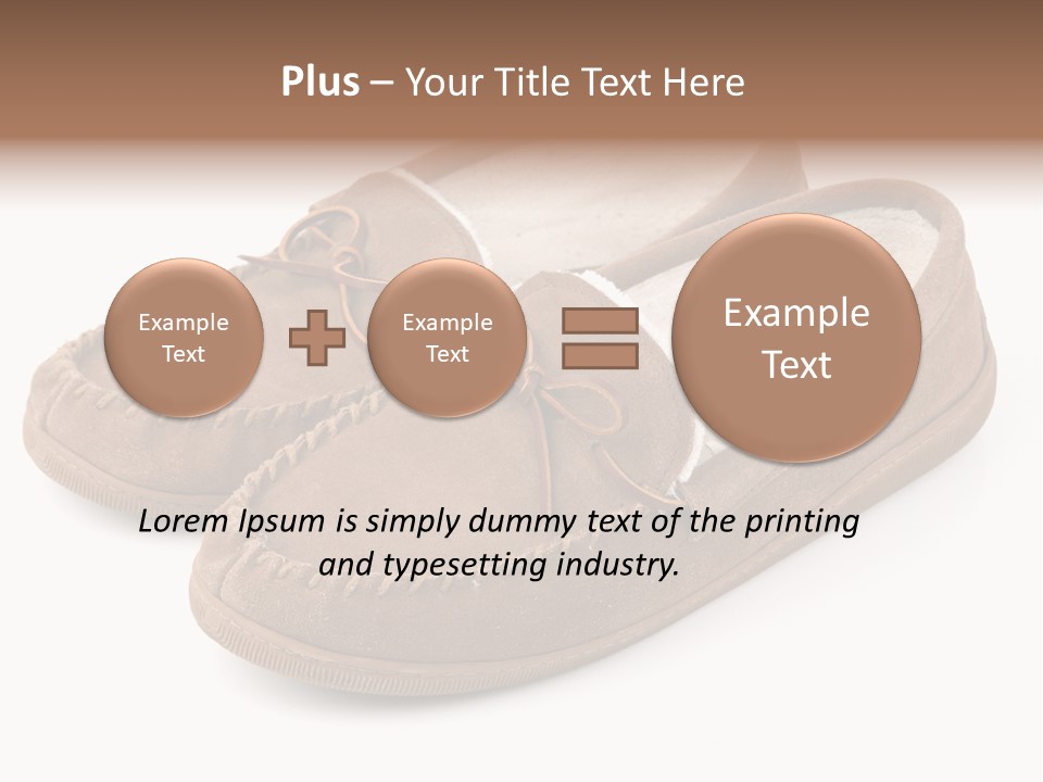 Moccasins On White PowerPoint Template