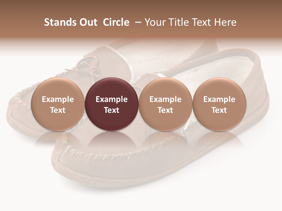 Moccasins On White PowerPoint Template