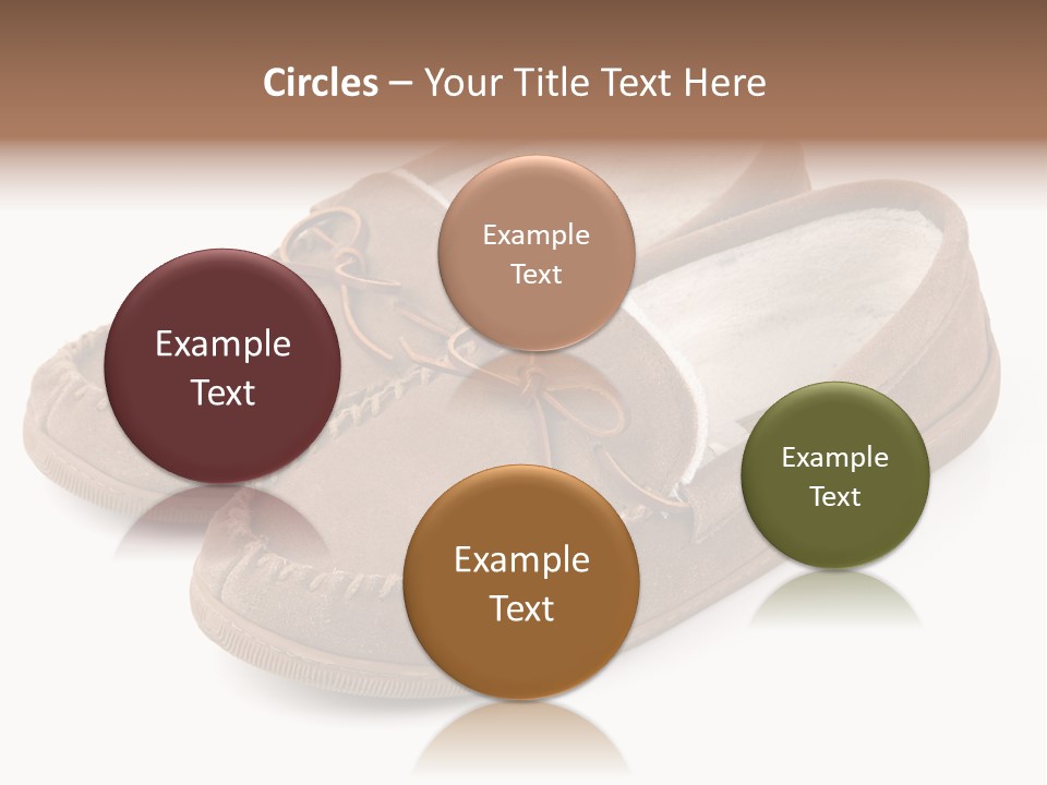 Moccasins On White PowerPoint Template