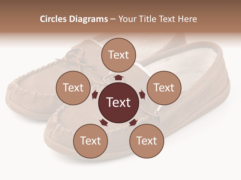 Moccasins On White PowerPoint Template