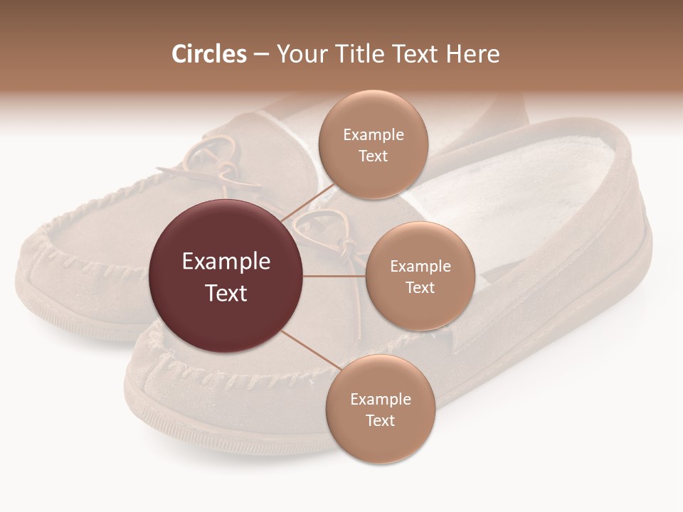Moccasins On White PowerPoint Template