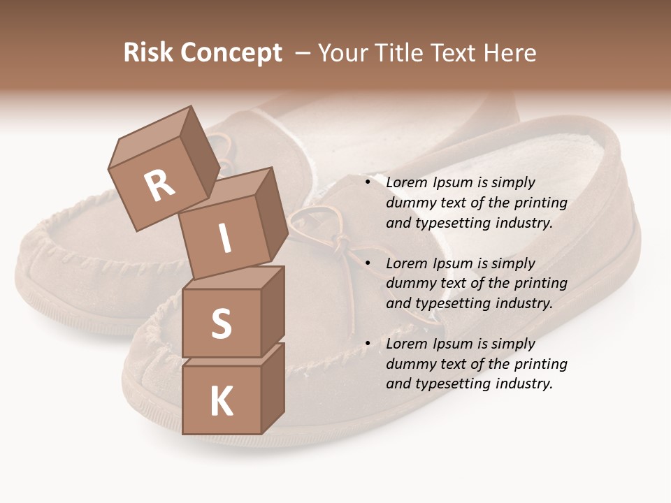 Moccasins On White PowerPoint Template