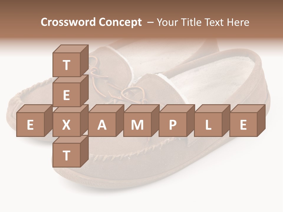 Moccasins On White PowerPoint Template