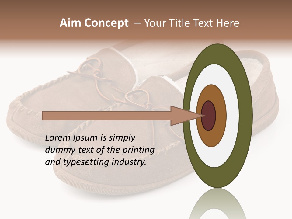 Moccasins On White PowerPoint Template