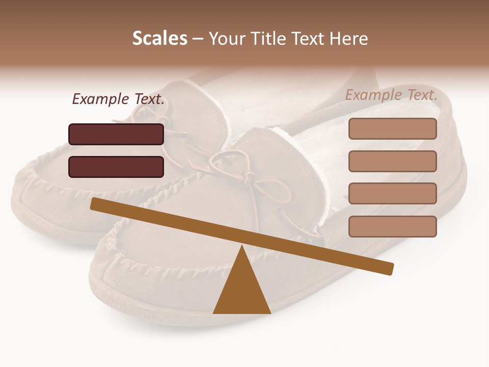 Moccasins On White PowerPoint Template