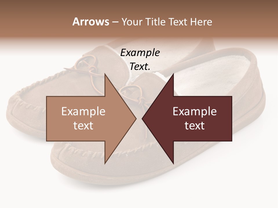 Moccasins On White PowerPoint Template