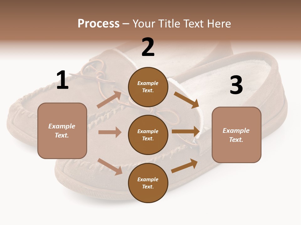 Moccasins On White PowerPoint Template