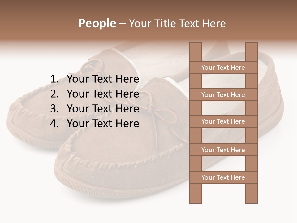 Moccasins On White PowerPoint Template