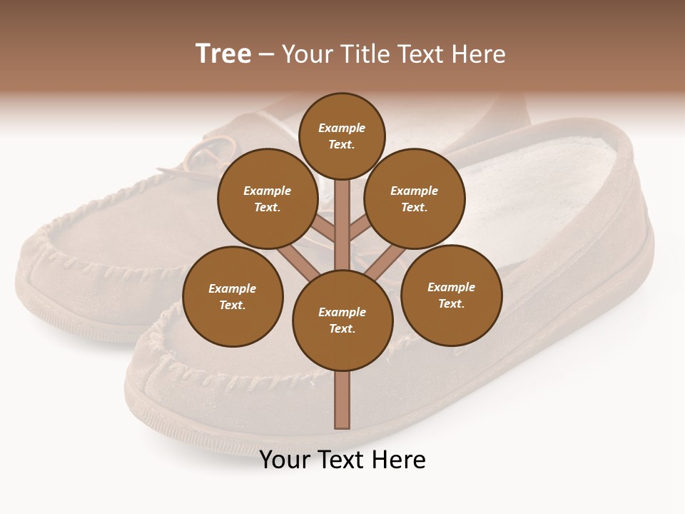 Moccasins On White PowerPoint Template