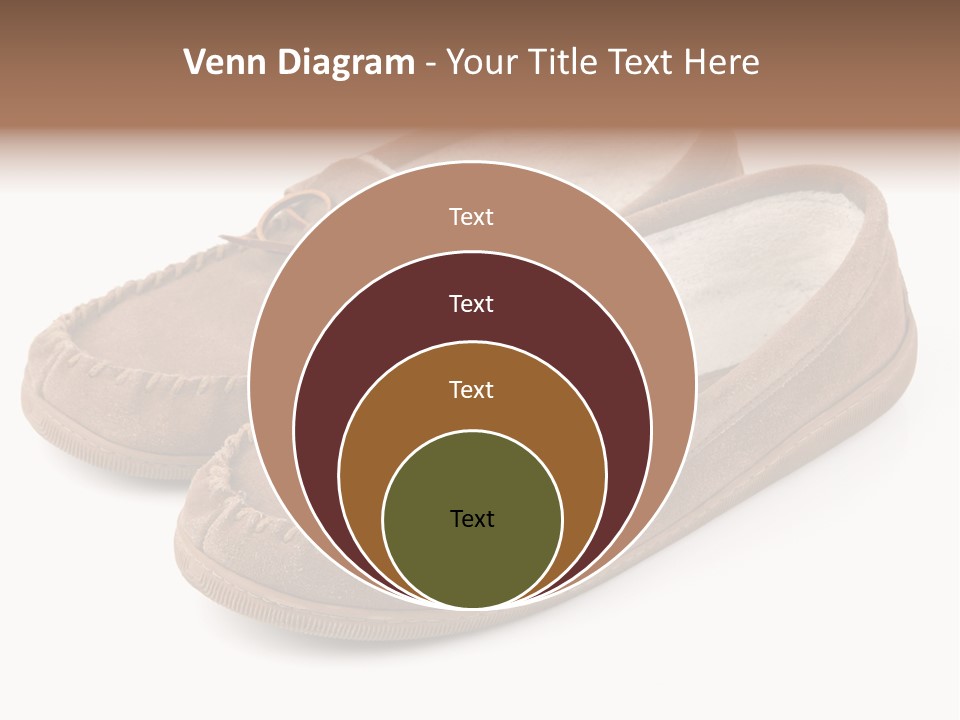 Moccasins On White PowerPoint Template