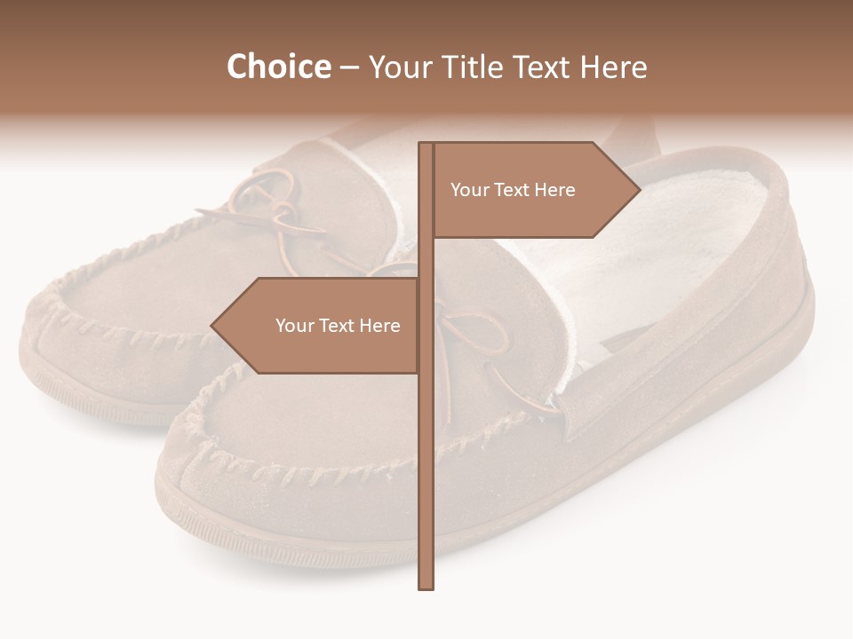 Moccasins On White PowerPoint Template