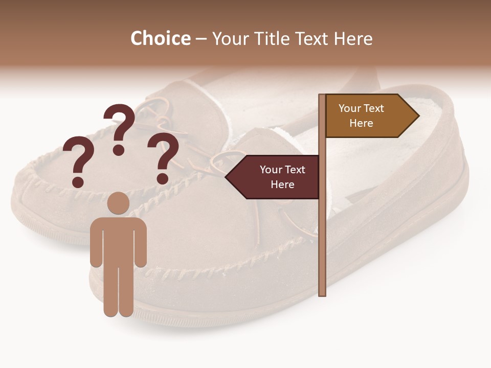Moccasins On White PowerPoint Template