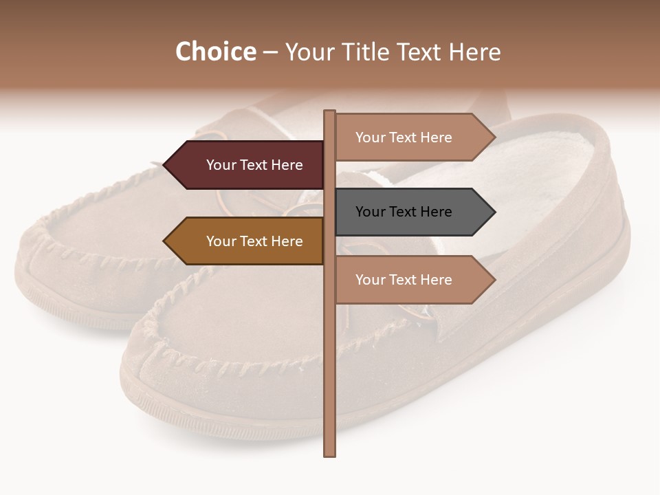 Moccasins On White PowerPoint Template