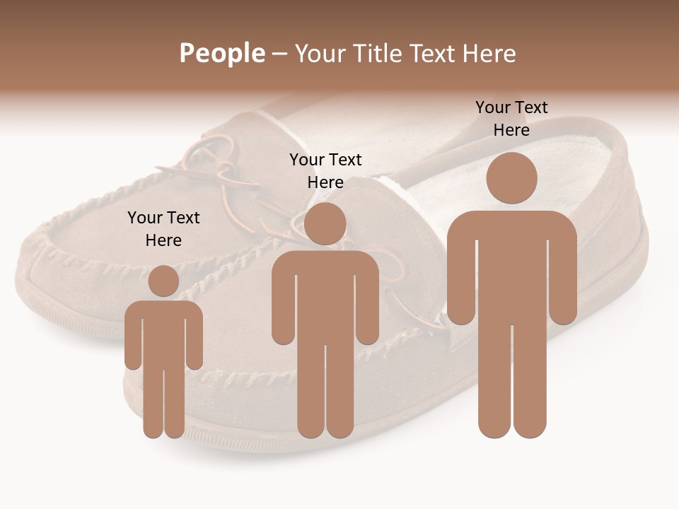 Moccasins On White PowerPoint Template
