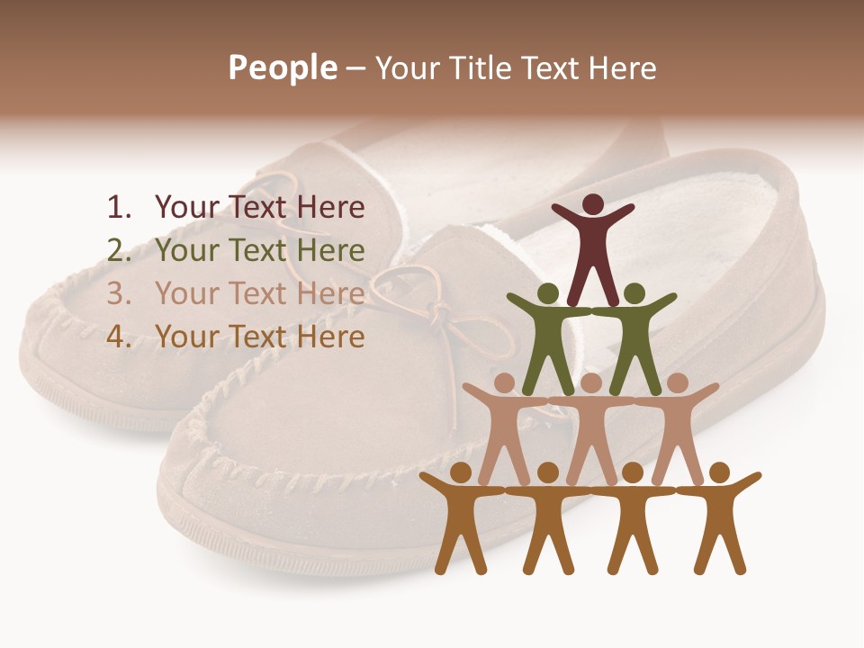 Moccasins On White PowerPoint Template