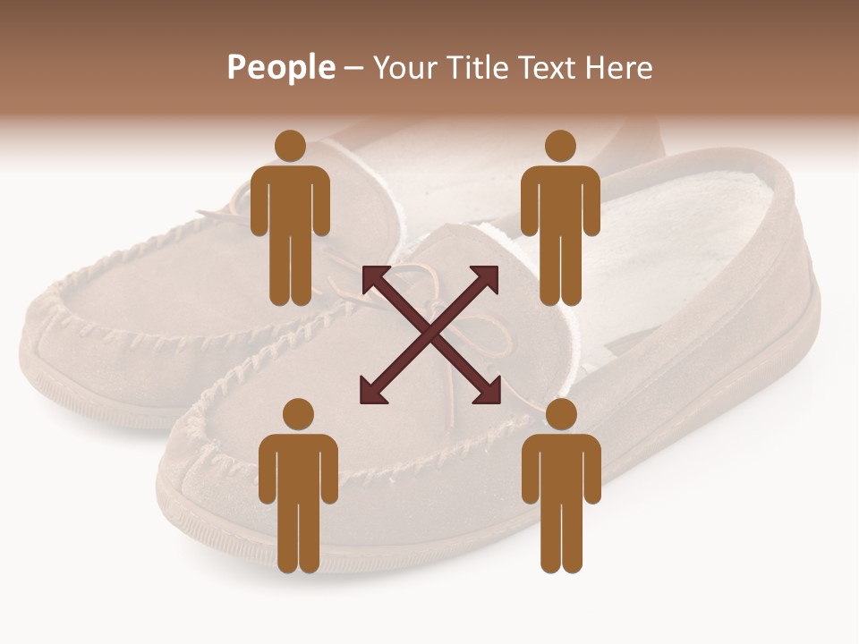 Moccasins On White PowerPoint Template