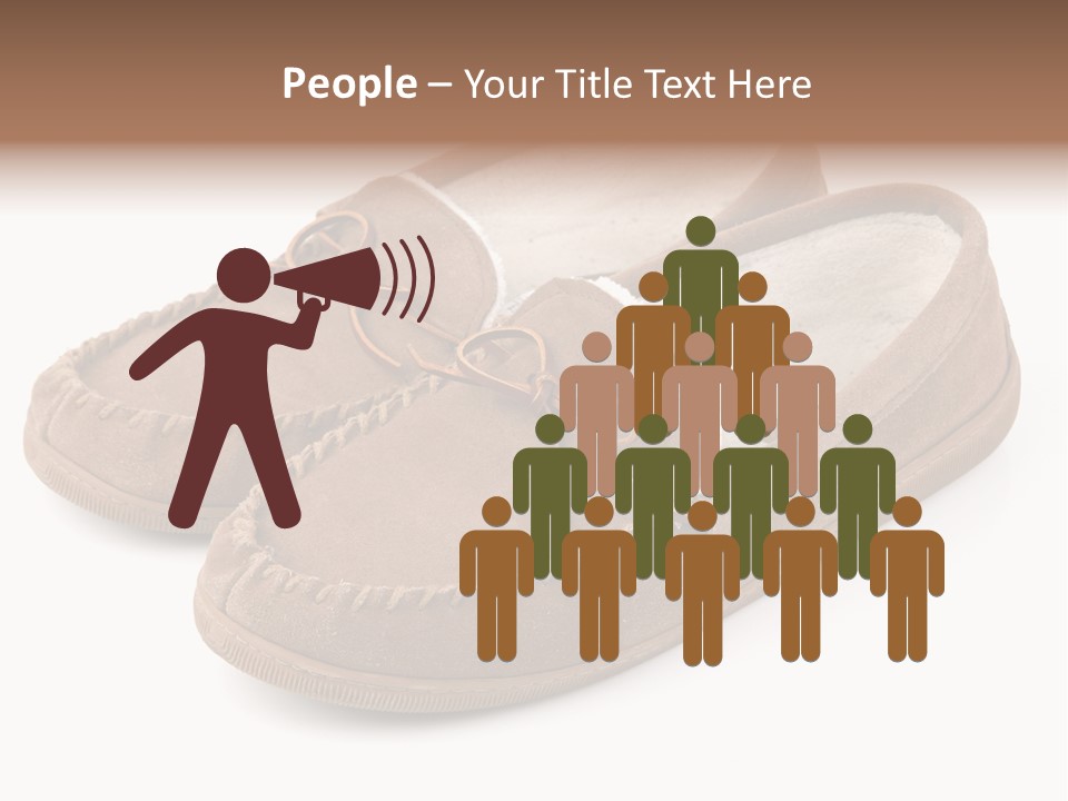 Moccasins On White PowerPoint Template