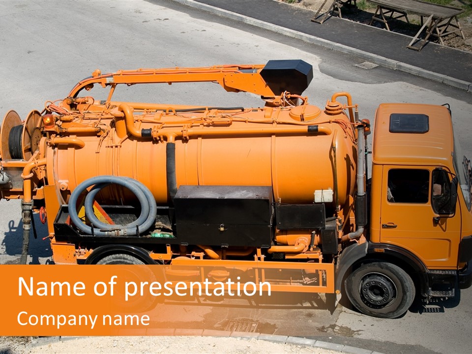 Cistern Truck PowerPoint Template