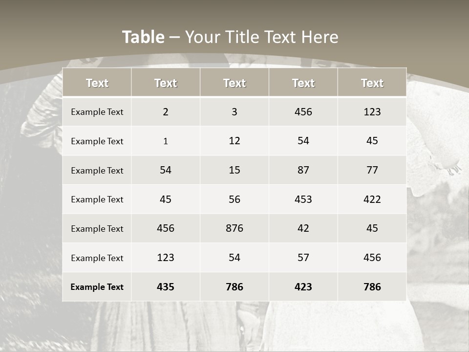 Vintage Photo Of Two Women Friends In Park PowerPoint Template