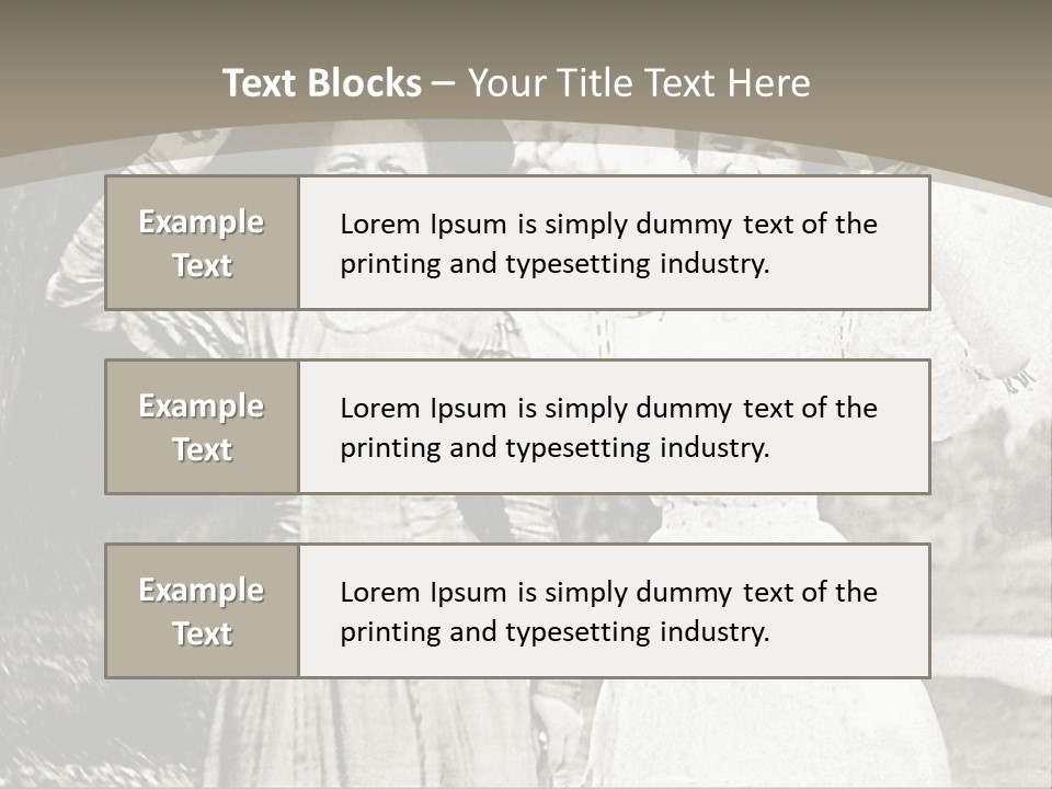 Vintage Photo Of Two Women Friends In Park PowerPoint Template