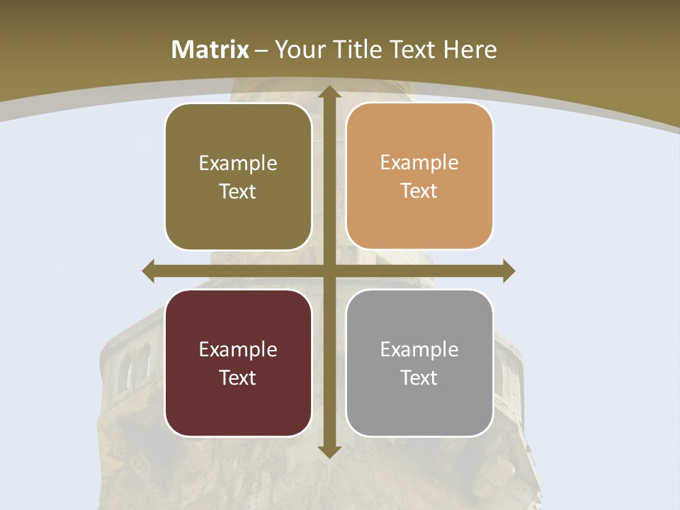 Top Of A Mosque Tower, Jerusalem PowerPoint Template