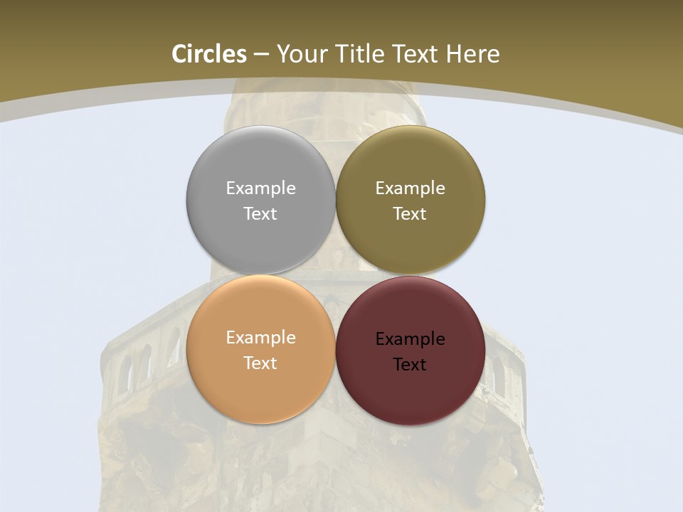 Top Of A Mosque Tower, Jerusalem PowerPoint Template