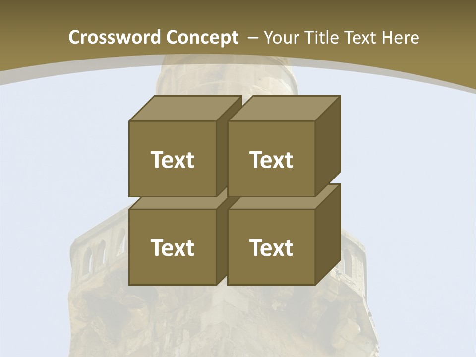Top Of A Mosque Tower, Jerusalem PowerPoint Template