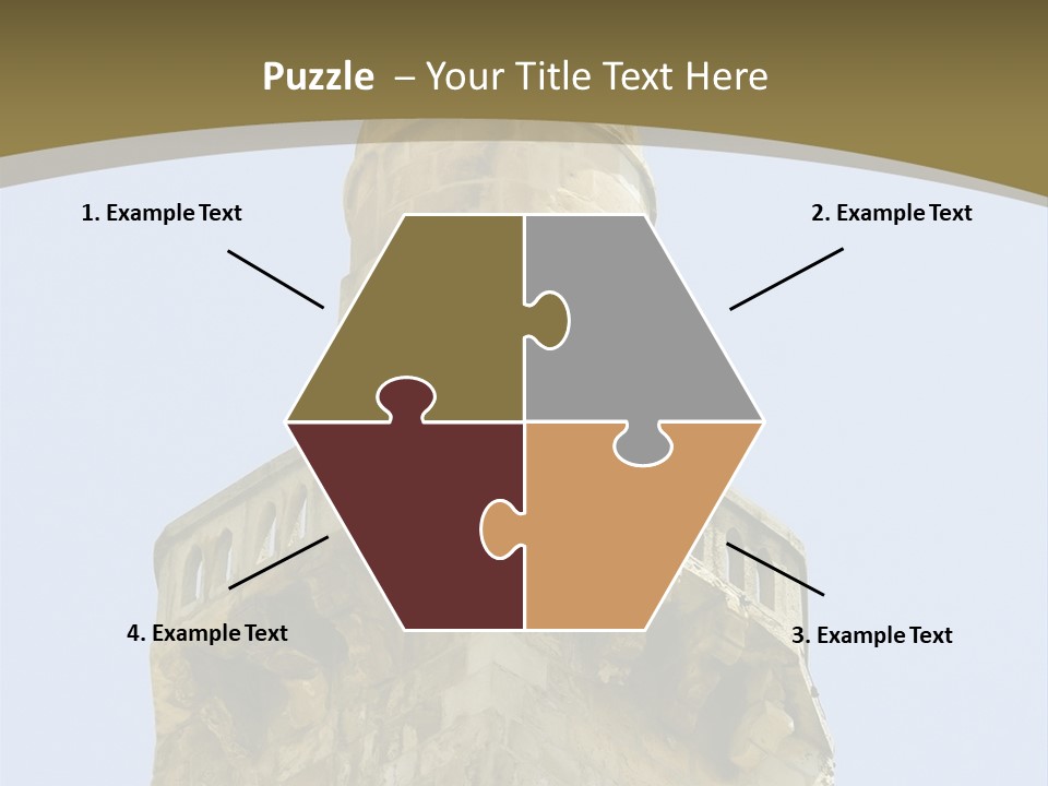 Top Of A Mosque Tower, Jerusalem PowerPoint Template