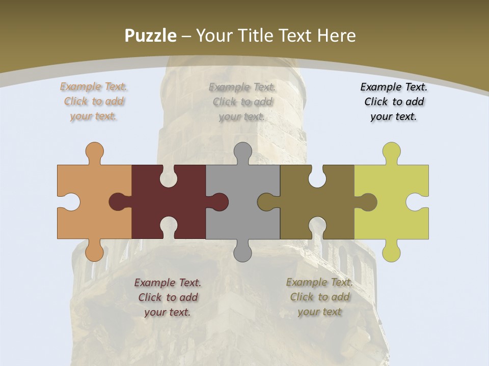 Top Of A Mosque Tower, Jerusalem PowerPoint Template