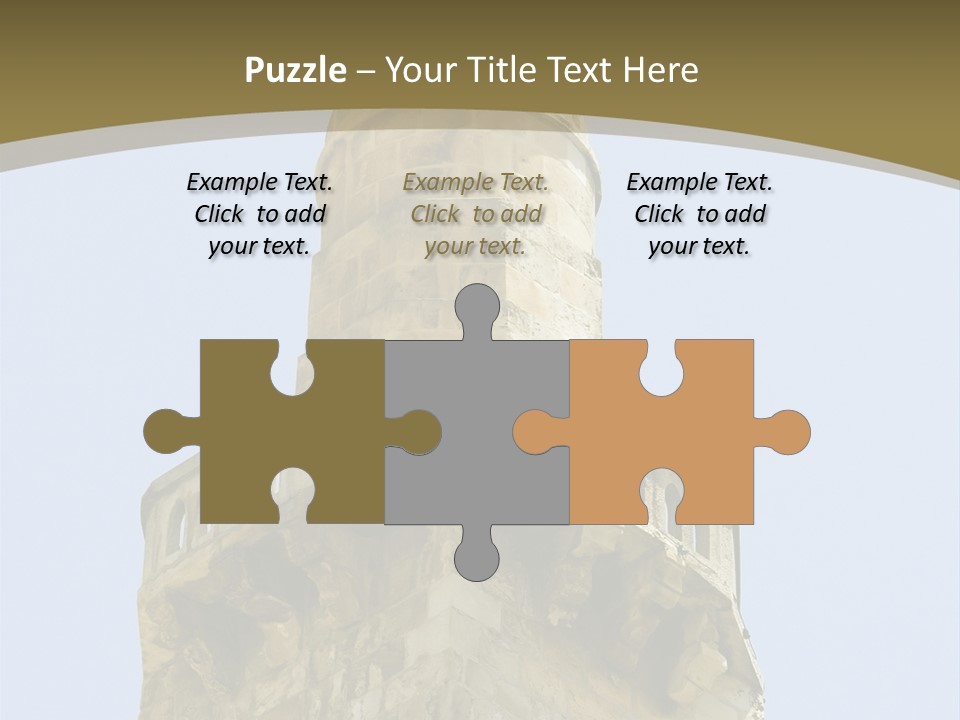 Top Of A Mosque Tower, Jerusalem PowerPoint Template