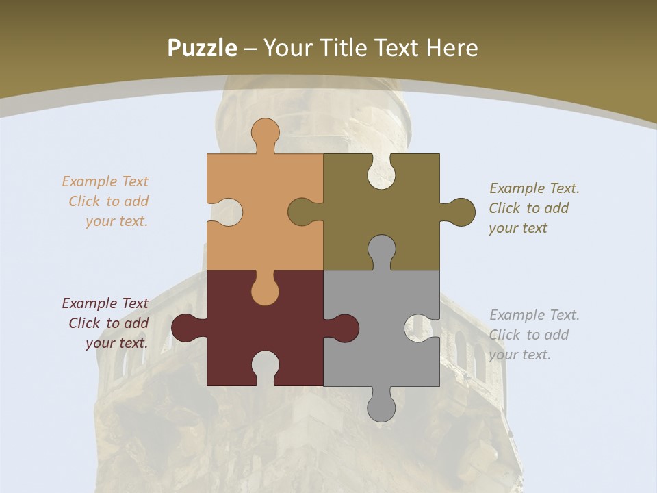 Top Of A Mosque Tower, Jerusalem PowerPoint Template