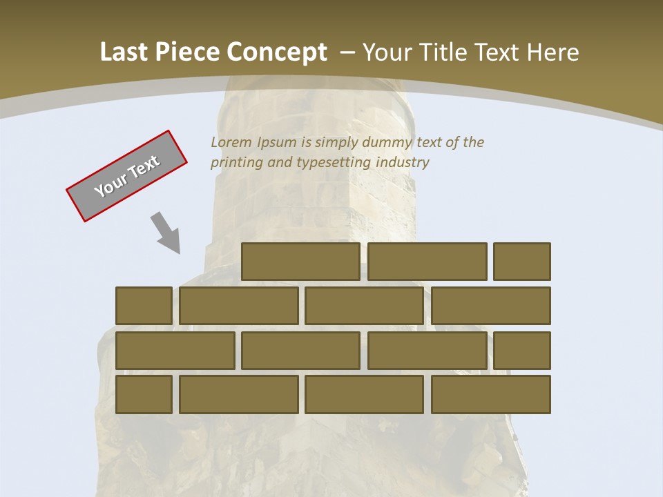 Top Of A Mosque Tower, Jerusalem PowerPoint Template