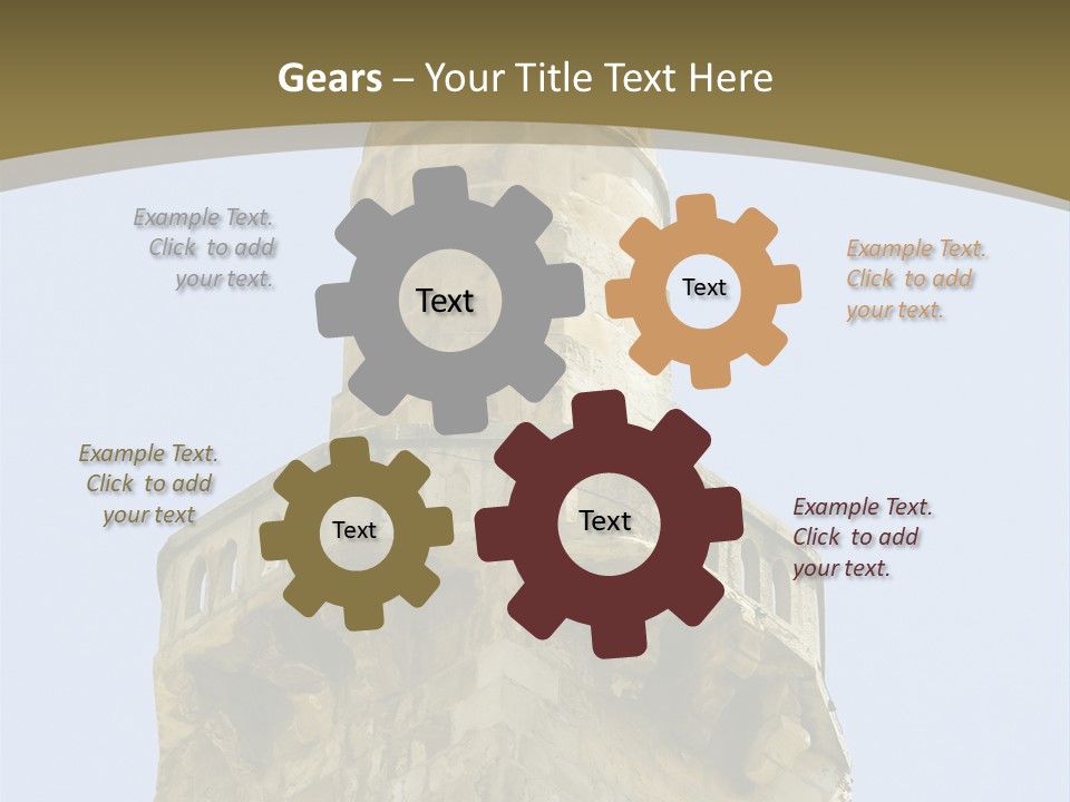 Top Of A Mosque Tower, Jerusalem PowerPoint Template