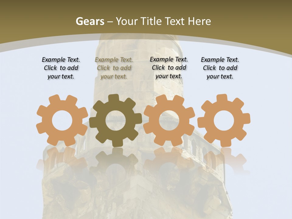 Top Of A Mosque Tower, Jerusalem PowerPoint Template