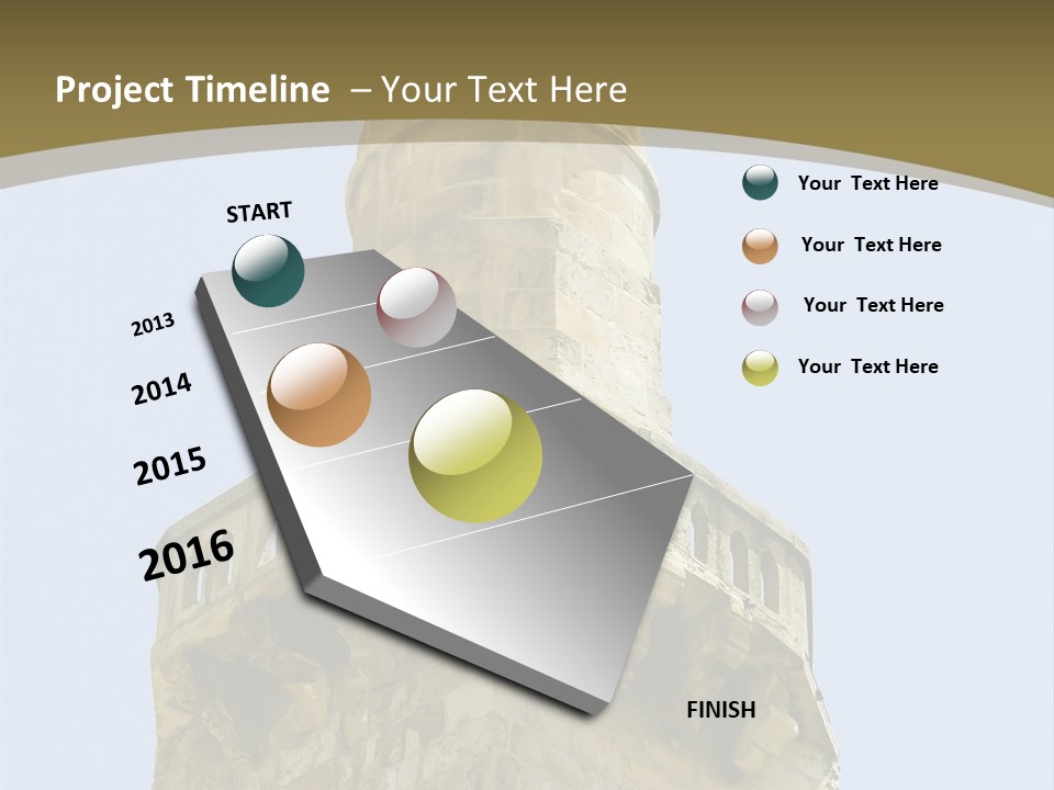Top Of A Mosque Tower, Jerusalem PowerPoint Template