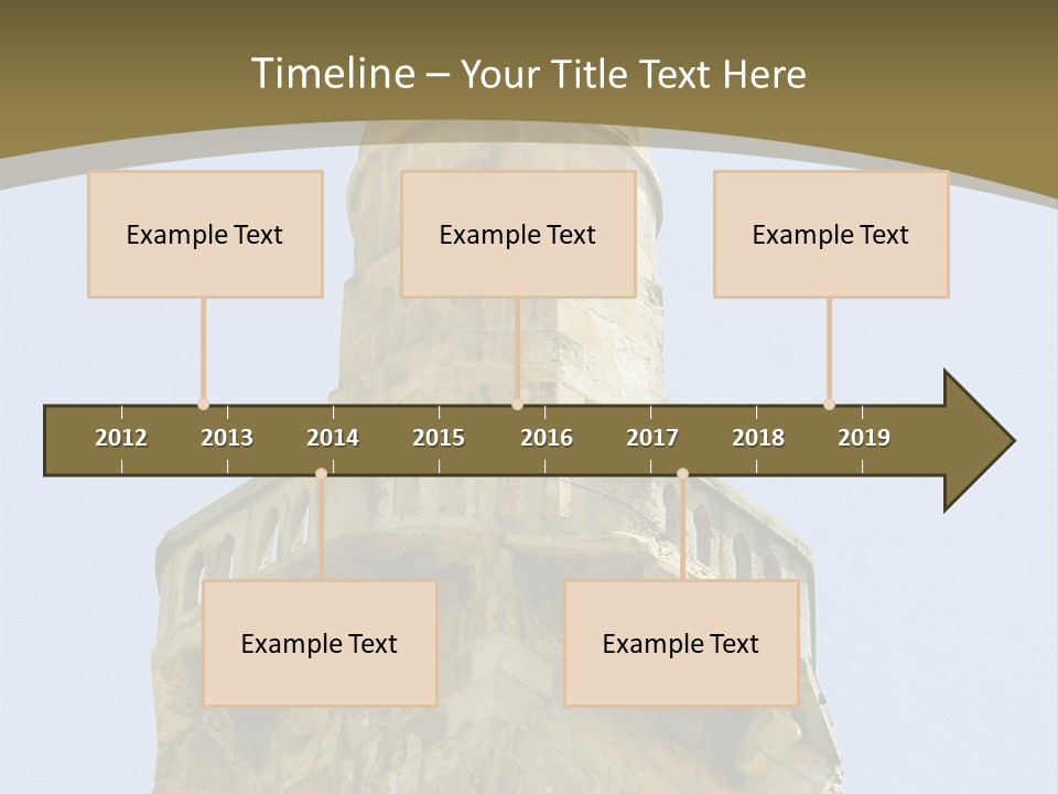 Top Of A Mosque Tower, Jerusalem PowerPoint Template
