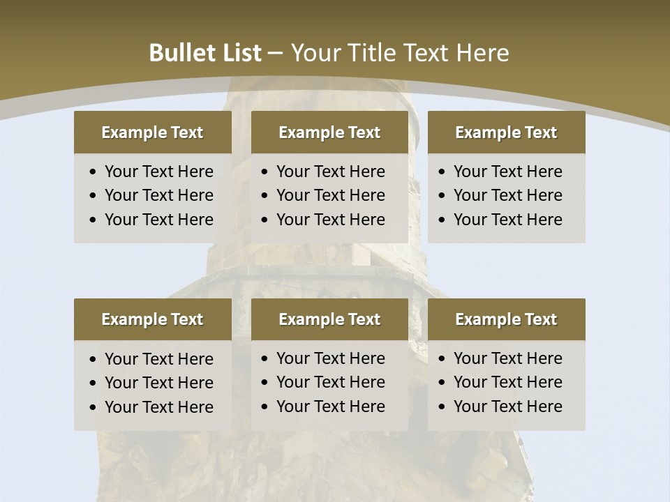 Top Of A Mosque Tower, Jerusalem PowerPoint Template